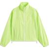 Li Ning Sports Trend Series Comfortable Casual Loose Stand Collar Simple Breathable Windbreaker Women Outerwear Acid-Green AFDU540-2