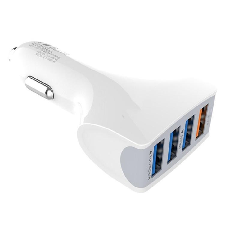 Универсальный USB-адаптер-зарядное устройство для автомобиля с 4 стандартными USB-портами для питания автомобиля, поддержка QC3.0