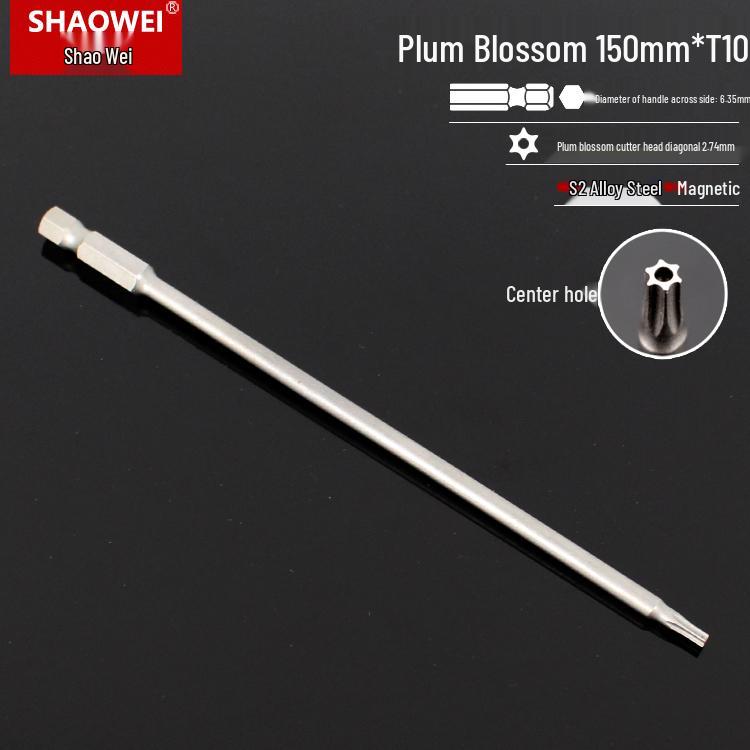 Магнитная 50-мм отвертка-звездочка и набор шестигранных бит для электродрелей