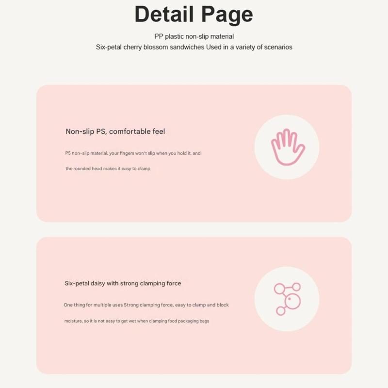 Декоративный зажим для холодильника с сильным захватом, дизайн "Маленькие ромашки", материалы пружинное железо, для кухонного хранения, дорожный, портативный, герметизирующий