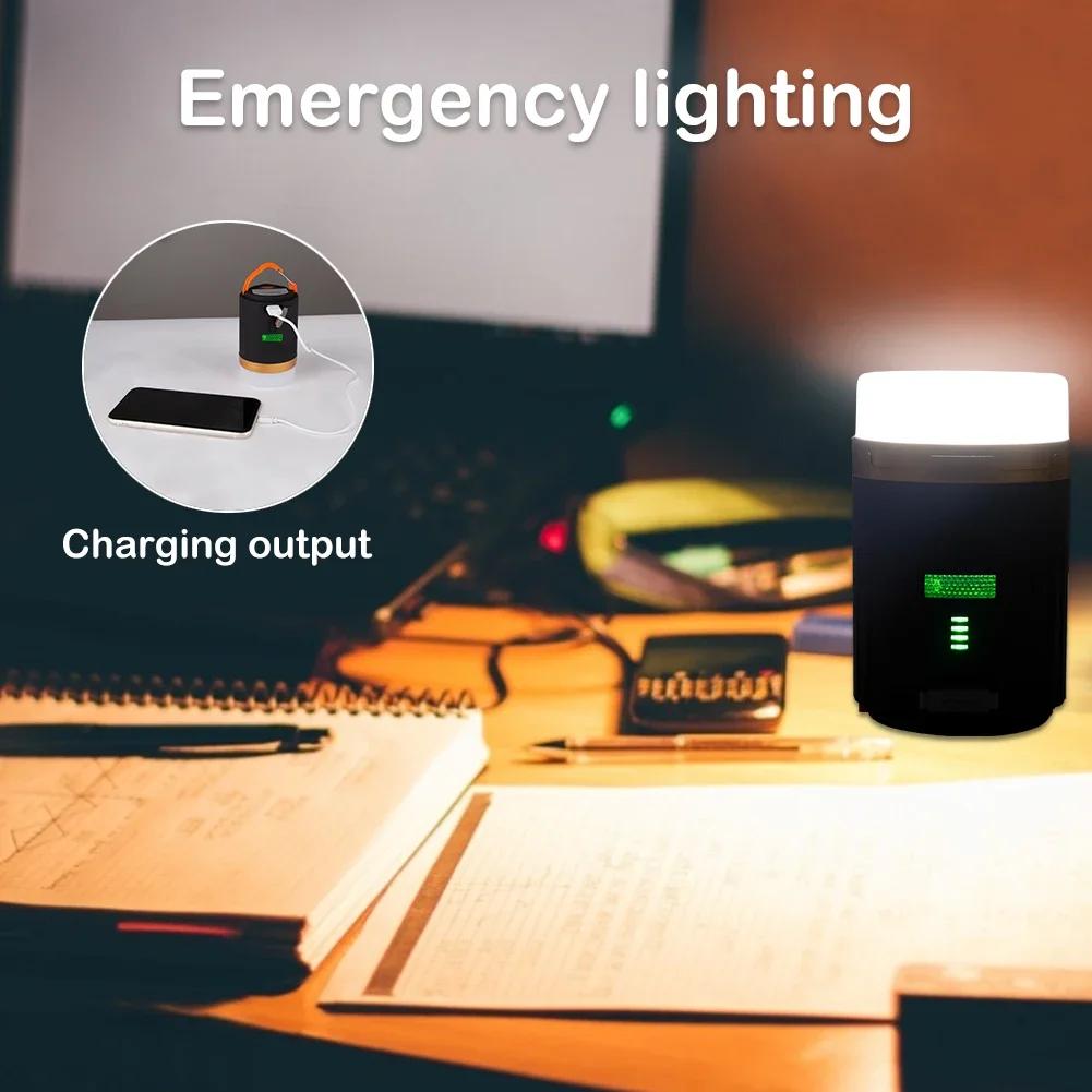 Portable LED Camping Light Built-in Battery With Remote Control Tent Hanging Lantern Outdoor Waterproof Camping Working Light