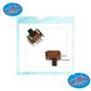 SK-22D02G3 4-6мм Двухскоростной Двухрядный 6-контактный 2P2T Горизонтальный Двойной Ползунковый Переключатель