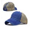 Trendy Cotton Baseball Cap Ponytail Cap With Distressed Curved Brim For Women Summer Outdoor Sports Sun Hat