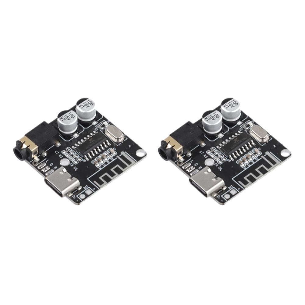 1-10pcs Audio Receiver Board Bluetooth 5.0 MP3 Lossless Decoder Board 3.7-5V AUX Type-C Wireless Stereo Music Module For DIY Kit