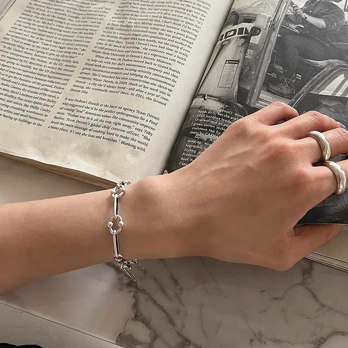 [925silver] Link bracelet (2color)