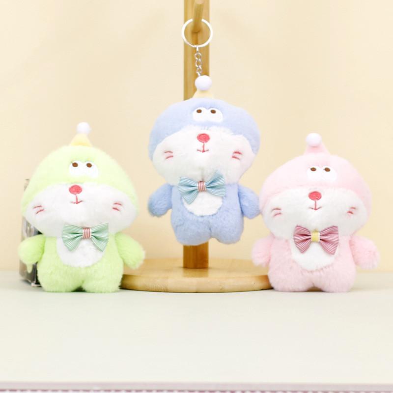 Cute Plush Doraemon Keychain Adorable Cat Plushie Wedding Tossing Toy For Dolls Machine