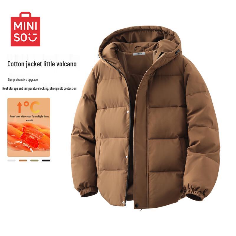 MINISO Мужская куртка-пуховик с капюшоном в американском повседневном стиле