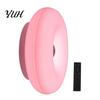 Indoor Camping Portable Lamp RGB Donut Wall Lamp, Rechargeable Touch Control Night Light with Remote, Color Changing Bedside Lighting Dimmable