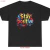 Graffiti Style T Shirt Positive Vibes Motivational Inspirational Top Urban Street Clothing Vintage Soft Unisex Fashion