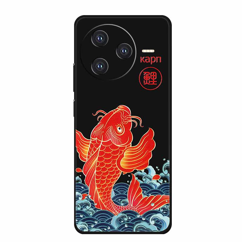 Для Xiaomi POCO F7 Pro Ultra Чехол F7Pro 3D Тиснение Цветок Черный Силикон Мягкая Задняя Крышка Чехол Для Redmi K80 Pro Чехол K80Pro Coque