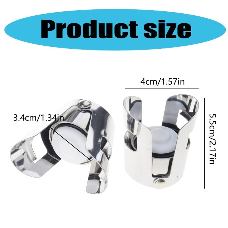 2/4/6/8 шт. Стальные пробки для шампанского с силиконовым вакуумным уплотнением для герметичного сохранения игристых и красных вин