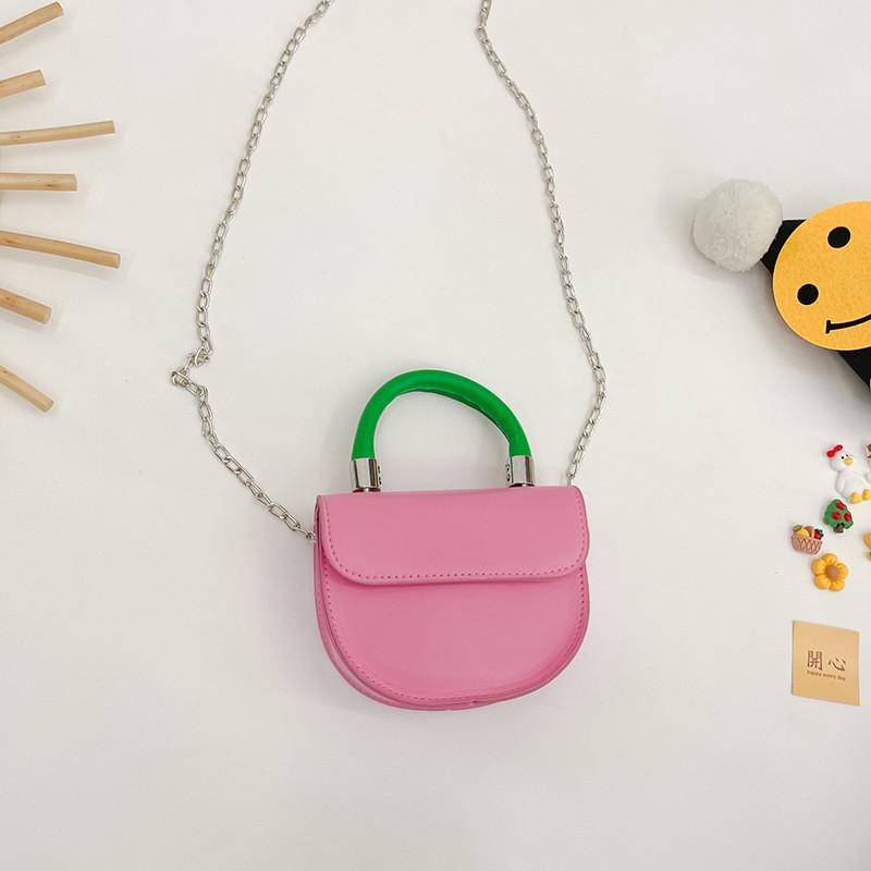 Trendy Mini Pu Chain Shoulder Bag For Stylish Girls In Various Colors Ideal For Kids