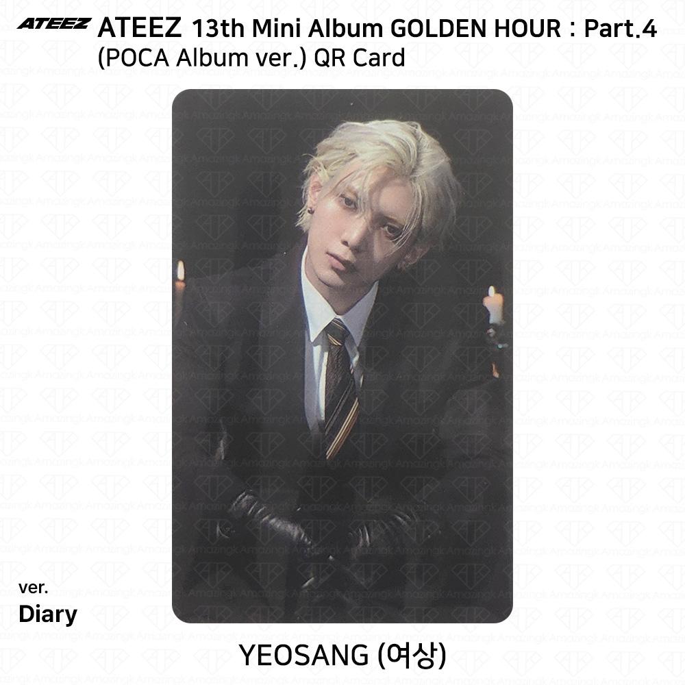 ATEEZ 13-й мини-альбом Golden Hour Часть 4 POCA Альбом версия. Фотокарта