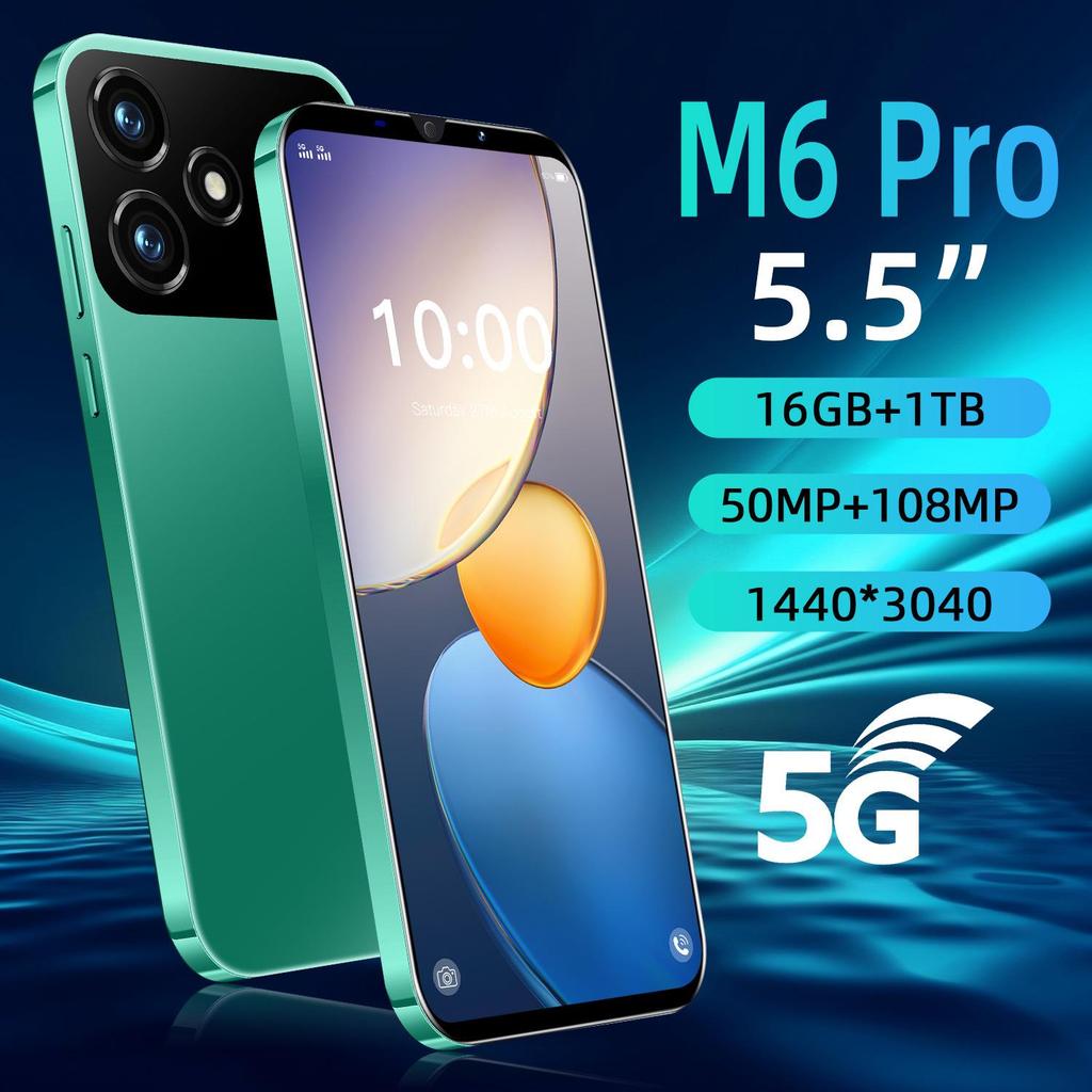 Смартфон M6 Pro для трансграничного использования 1+8 ГБ Поддержка иностранных языков