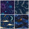 12 Sheets/Pack Vast Starry Sky Gift Outsourcing Guka Handbook Cut Bottom Paper Material Paper