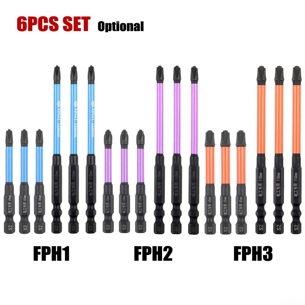 3*65 мм+3*110 мм, 6x отверток FPH1 FPH2 FPH3 Ручные инструменты