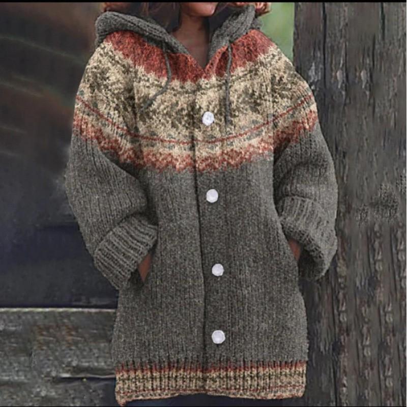Halloween Animal 3D Print Hooded Cloak Coat Womens Streetwear Casual Long Cardigan