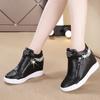 Fashion High Quality Women's Small White Shoes High Heels Sneaker Outdoor Casual Leather Sports Platform Shoes