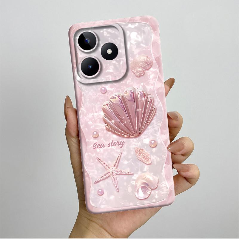 Чехол для Realme C51 C53 RMX3830 RMX3760 Красивый Цветок Полностью Задняя Крышка для RealmeC51 C53 C61 C63 C 51 S Мягкий Силикон Funda