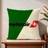 Sswissairr logo cushion cover For Pillow Printing Sofa Decoration Home Car Room Coffee Shop Office Nordic Simplicity