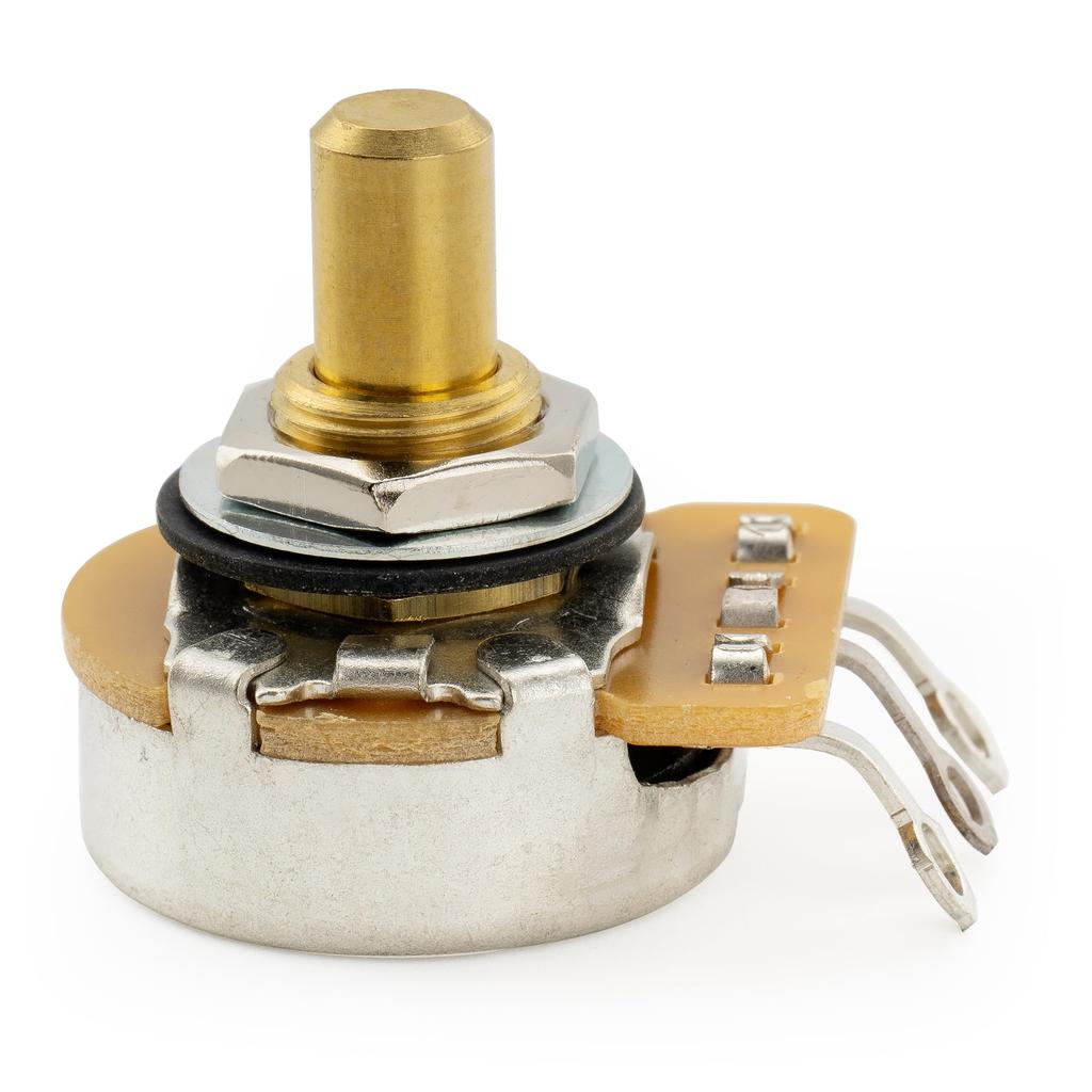 CTS 450G A250K Solid Brass Short Shaft 14" 10% A-Curve Potentiometer for Electric Guitar and Bass