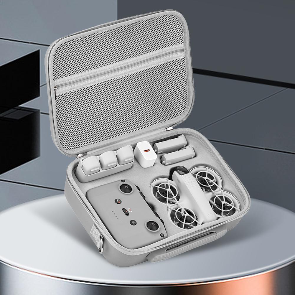 Storage Bag PU Leather Protective Bag Wear-Resistant Portable Shoulder Bag for DJI Neo & Drone Accessories