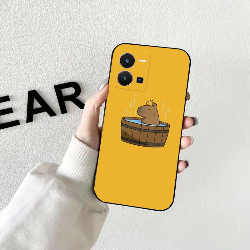 Чехол для телефона с изображением капибары для VIVO Y53S Y33S Y01 Y22S Y31 Y21 Y70 Y21S Y72 Y51 Y35 Y76 V21 V2023 V21E V20 SE