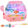 Lovely Mini Simulation Fish Tank Cartoon Music Interactive Aquarium Toys  Children Toys