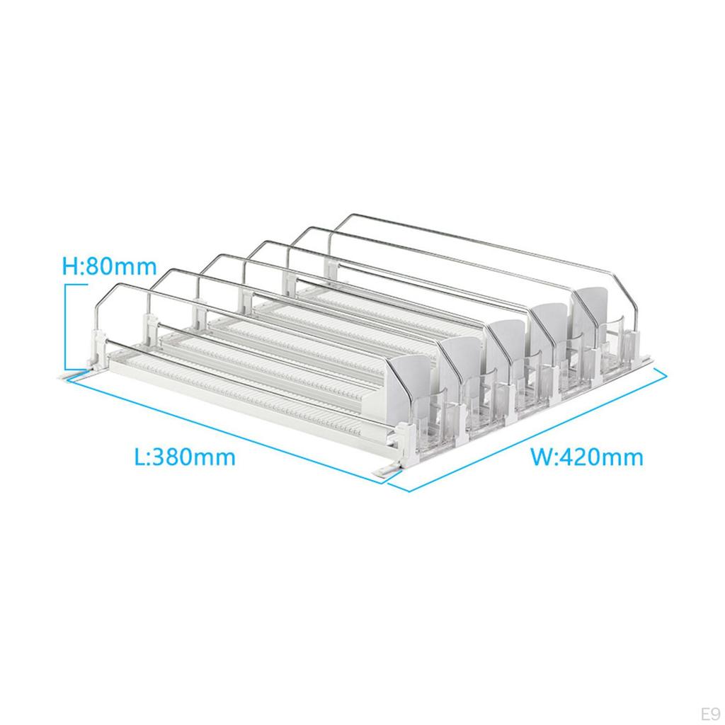 Органайзер для напитков для холодильника, автоматический держатель для бутылок с пропеллером, пылезащитный толкатель, скольжение