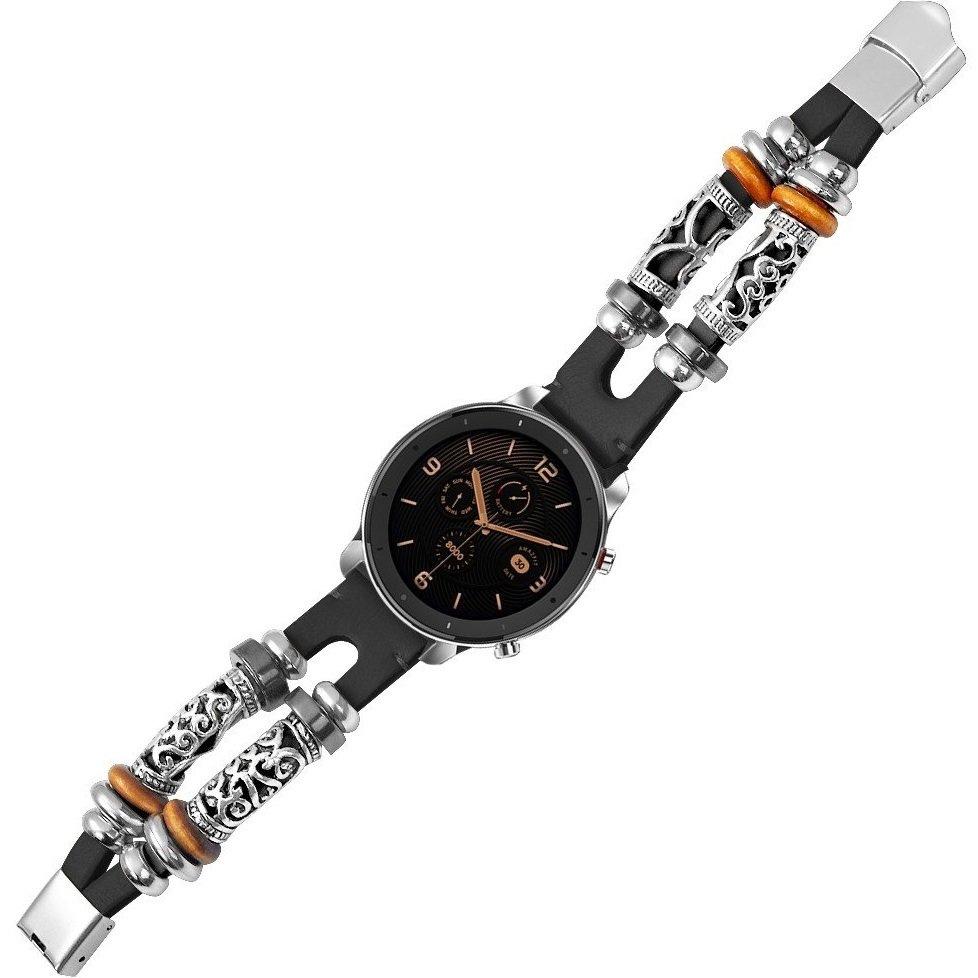 Retro Leather Strap with 20mm Telescope, Black