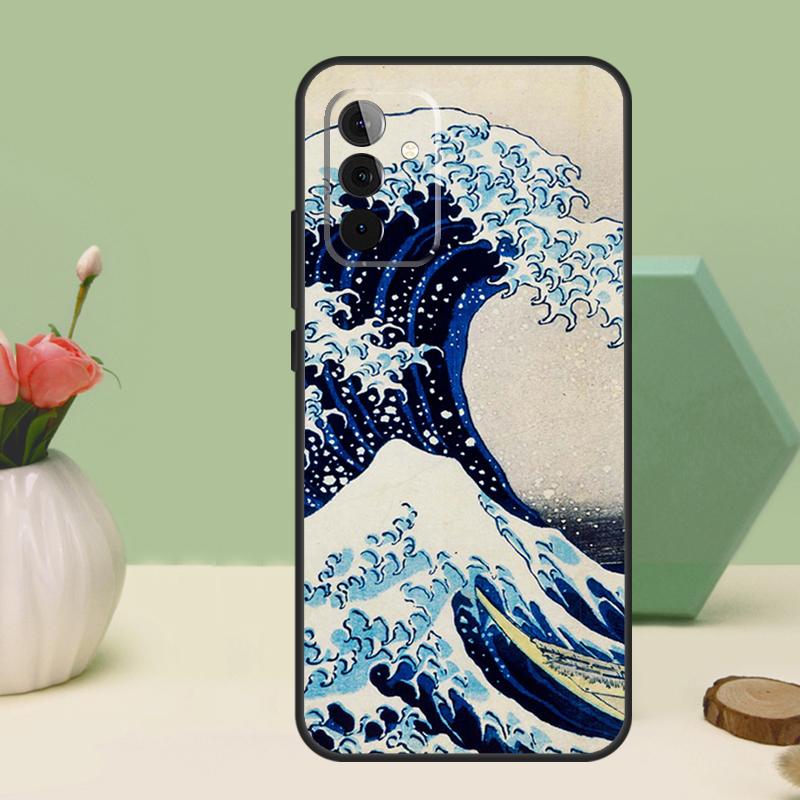Японский стиль Укиё-э Для Samsung Galaxy A26 A54 A34 A14 A52 A32 A12 A13 A33 A53 A15 A16 A36 A56 A06 A35 A55 Чехол