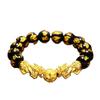 Black Simple Atmosphere Imitation Agate Obsidian Crystal Bracelet Chain Men Handmade Pixiu Bracelet