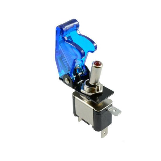 12 В 20 А автомобильный SPST ВКЛ-ВЫКЛ тумблер со светодиодной подсветкой и откидной крышкой, откидной переключатель