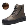 Men's Leather Boots High-top Casual Shoes Large Size Shoes for Men