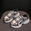 Summer New Breathable Dad Shoes Female Student Casual Shoes Female Platform Heightening Running Shoes