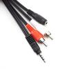 4 Types 3.5Mm Male Jack Plug Stereo To 2Rca 3 Rca 3.5Mm Rca Male Female Connector Cable Headphone Aux Y Adapter Cord Audio