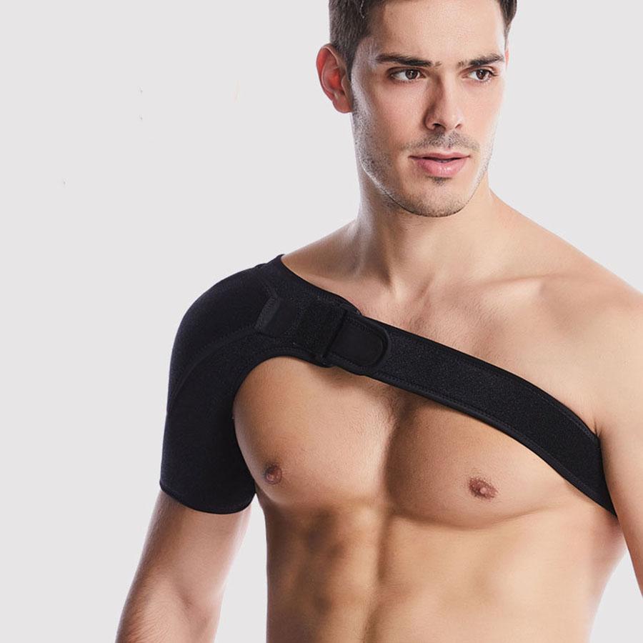 Shoulder Brace Compression Cuff Pain Relief Support Adjustable Belt Wrap Sprains