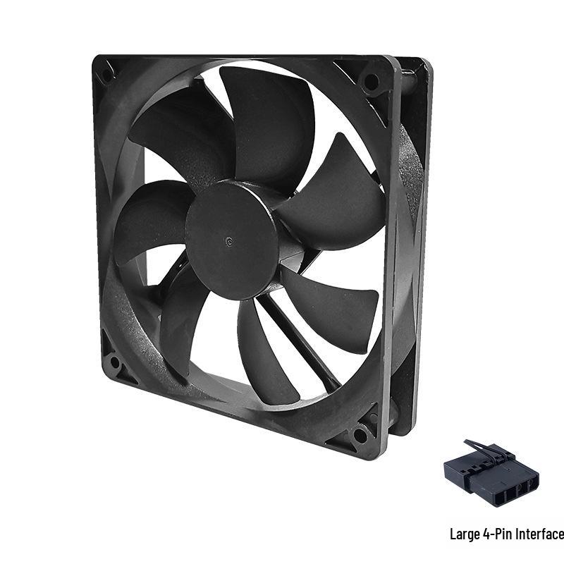 Бесшумный светодиодный 120-мм 4-контактный вентилятор для охлаждения корпуса