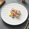 Pure White Ceramic Round Flat Plate Restaurant Steak Plate Dessert Plate Sushi Plates Molecular Cuisine Specialty Tableware
