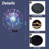 Solar-powered LED firework light color 4PCS