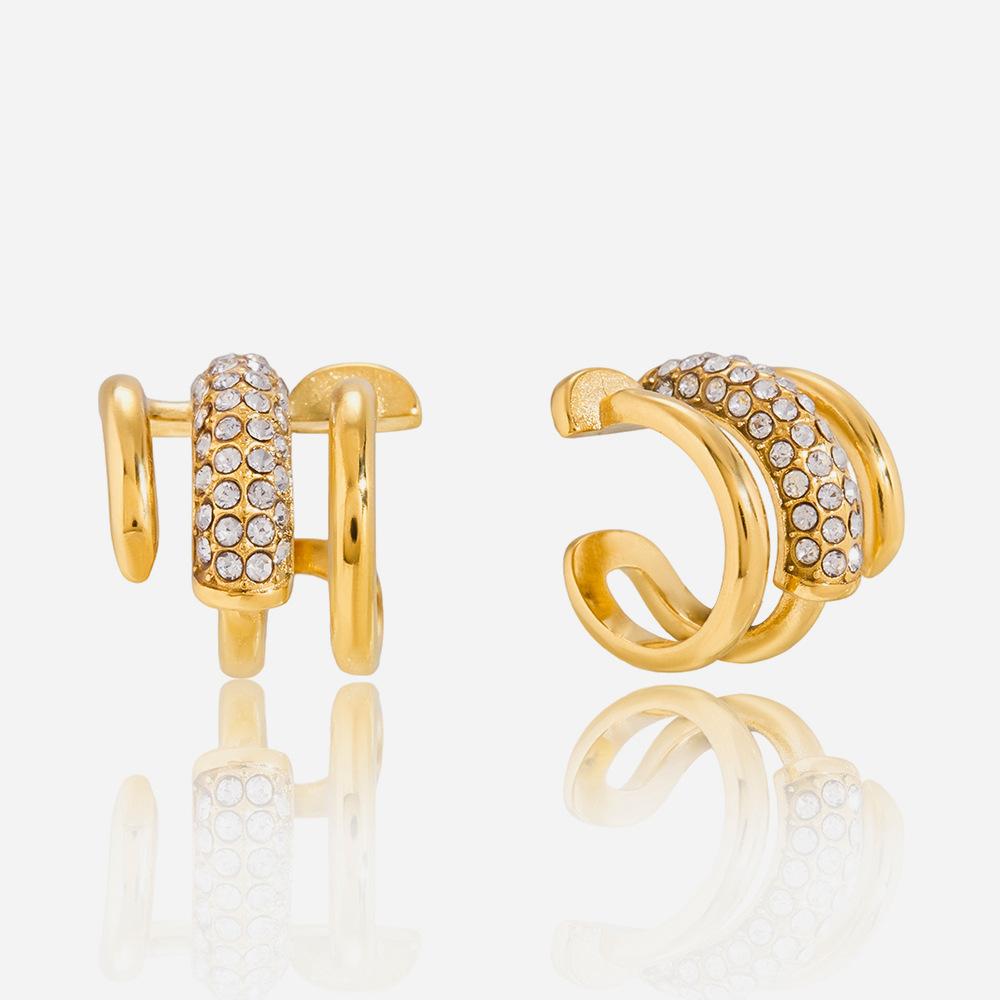 Роскошные клипсы для ушей с зажимом на хрящ, не требующие прокола.