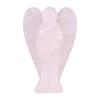 Natural Energy Charged Guardian Angel Shape Crystal Healing Stone Gift(Pink)