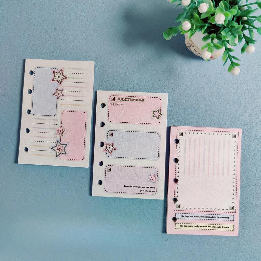M5 Colorful Page 30Sheets Loose Leaf Inner Page Journal Sketchbook Accessories Diary Office Supplies