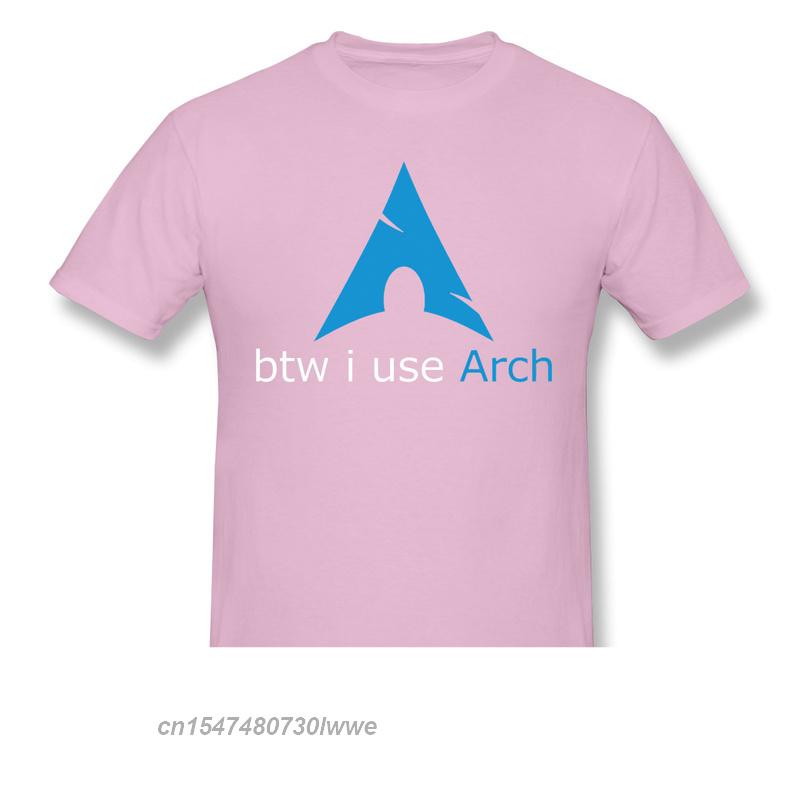 Кстати, я использую Arch Anime Clothes Design Linux Программу Операционную Систему Новинка Дизайн Хлопок Унисекс Футболку