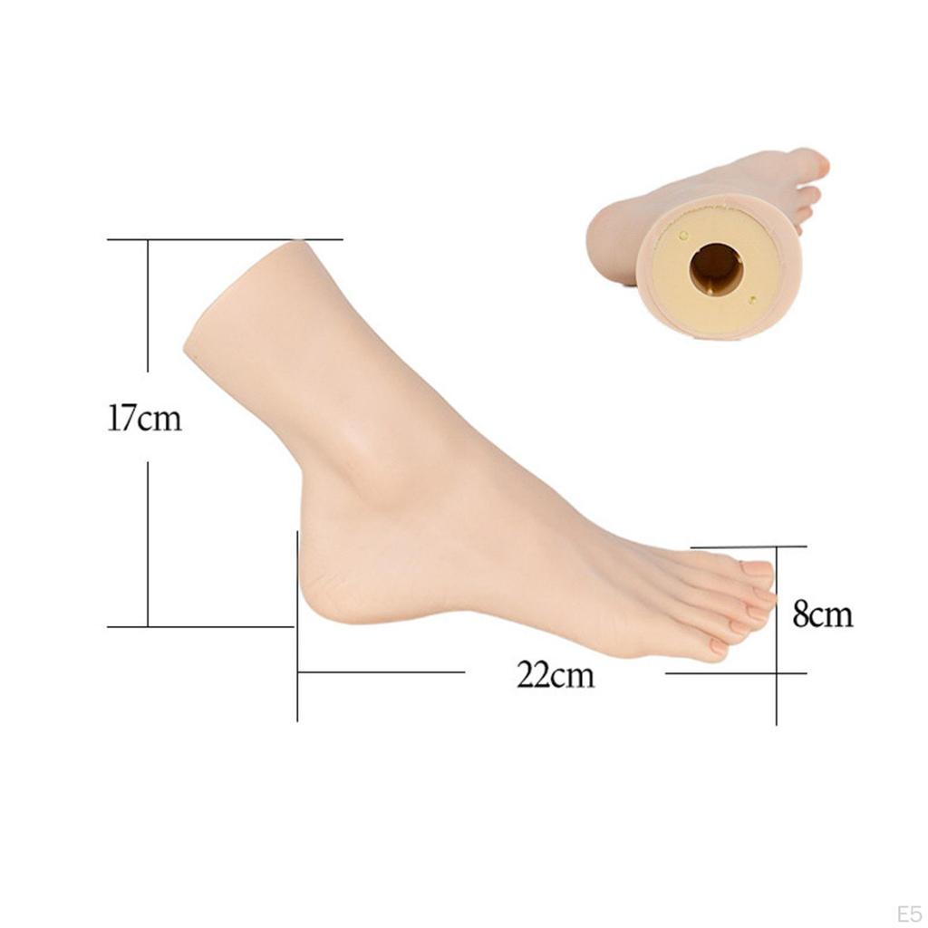 Female Mannequin Feet Display Foot Model Stand Manicure Tool Ankle Bracelet Shoes Sock for