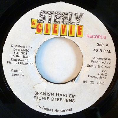 7-дюймовая пластинка RICHIE STEPHENS - Spanish Harlem NONE Steely & Clevie 1990 Ямайка Регги, Ска и Даб Б/у