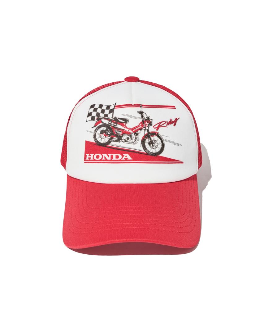 PHYPS МОТОЦИКЛ Honda Аниме Ct 125 Сетчатая Кепка_Красная