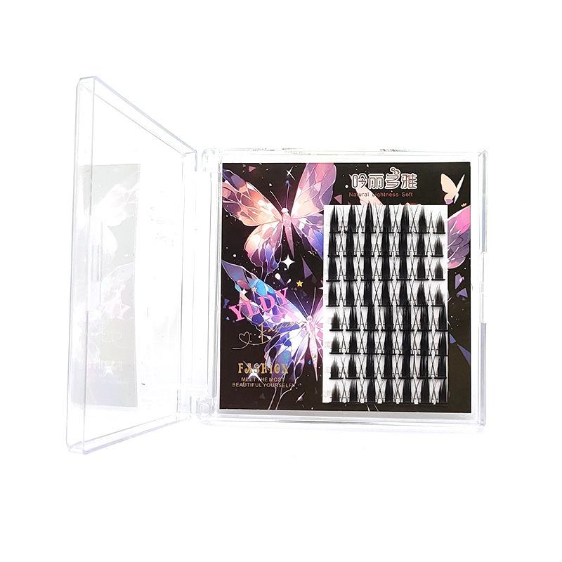 Накладные ресницы Sweetheart Devil, сегментированные фотогеничные ресницы с ощущением жизненной силы и ощущением чистого желания в стиле комиксов