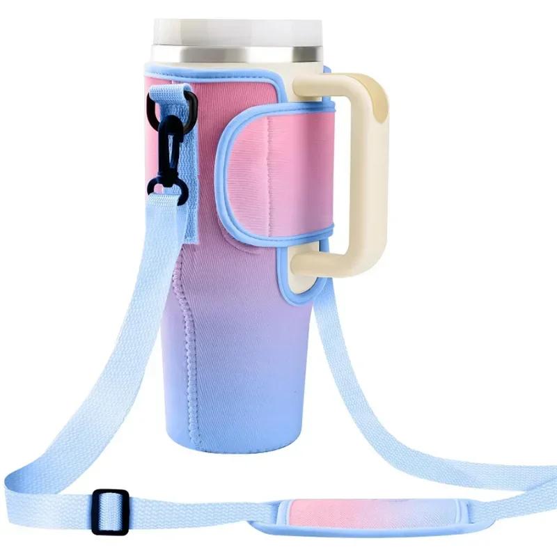 Water Bottle Carrier Bag for Cup 40/30 Oz Accessories, Portable Water Bottle Holder with Adjustable Strap, Bag
