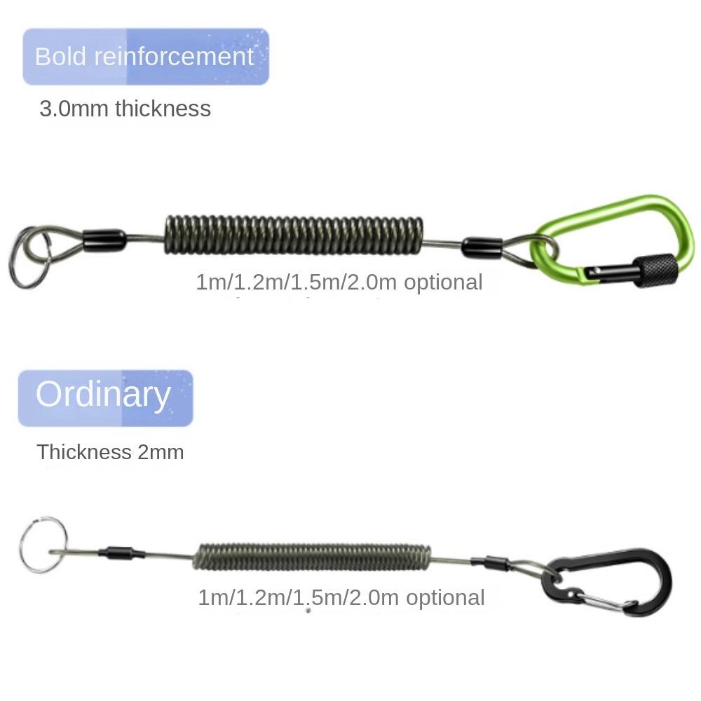 Retention Climbing Buckle Rope Anti Loss Retention Fishing Rope Fishing Coiled Lanyard Fishing